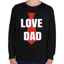 PRINTFASHION Apa love - Gyerek pulóver - Fekete gyerek pulóver, kardigán