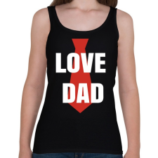 PRINTFASHION Apa love - Női atléta - Fekete női trikó