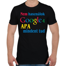 PRINTFASHION Apa mindent tud - Férfi póló - Fekete férfi póló
