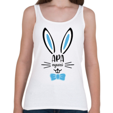 PRINTFASHION Apa nyuszi - Női atléta - Fehér