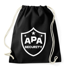 PRINTFASHION Apa security fehér - Sportzsák, Tornazsák - Fekete tornazsák