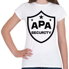 PRINTFASHION Apa security fekete - Női póló - Fehér női póló