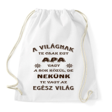 PRINTFASHION Apa - Sportzsák, Tornazsák - Fehér tornazsák