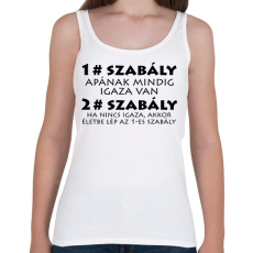 PRINTFASHION Apa szabályai - Női atléta - Fehér