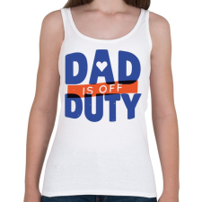 PRINTFASHION Apa-szünet - Női atléta - Fehér női trikó