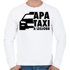 PRINTFASHION Apa taxi fekete - Férfi pulóver - Fehér férfi pulóver, kardigán