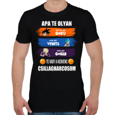 PRINTFASHION Apa te vagy a kedvenc csillagharcosom - Férfi póló - Fekete férfi póló