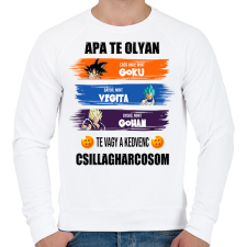 PRINTFASHION Apa te vagy a kedvenc csillagharcosom - Férfi pulóver - Fehér férfi pulóver, kardigán