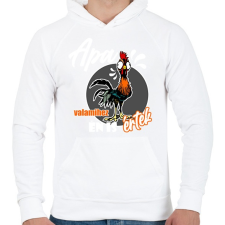 PRINTFASHION apa valamihez értek - Férfi kapucnis pulóver - Fehér női pulóver, kardigán
