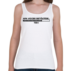 PRINTFASHION Apa viccek betöltése - Női atléta - Fehér