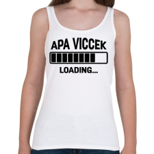 PRINTFASHION Apa viccek - loading... - Női atléta - Fehér női trikó