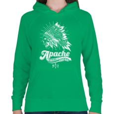 PRINTFASHION Apacs - Női kapucnis pulóver - Zöld