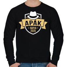 PRINTFASHION Apák napja 2020 - Férfi pulóver - Fekete