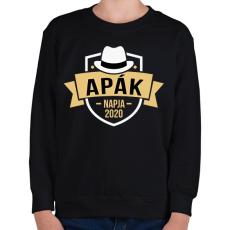 PRINTFASHION Apák napja 2020 - Gyerek pulóver - Fekete