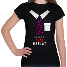 PRINTFASHION Apák napja Elegance - Női póló - Fekete