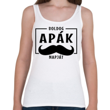 PRINTFASHION Apák napja - Női atléta - Fehér női trikó