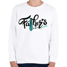 PRINTFASHION Apák napjára - Gyerek pulóver - Fehér gyerek pulóver, kardigán