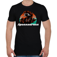 PRINTFASHION Apaszaurusz - Férfi póló - Fekete