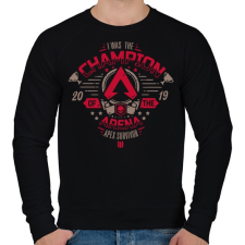 PRINTFASHION Apex bajnok - Férfi pulóver - Fekete férfi pulóver, kardigán