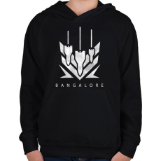 PRINTFASHION Apex Legends - Bangalore - Gyerek kapucnis pulóver - Fekete