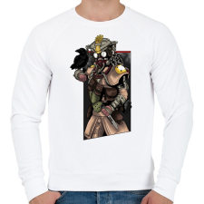 PRINTFASHION Apex Legends Bloodhound - Férfi pulóver - Fehér férfi pulóver, kardigán