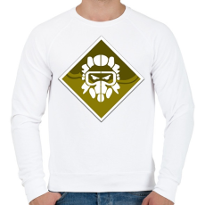 PRINTFASHION Apex Legends Caustic Jelvény (Badge) - Férfi pulóver - Fehér