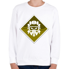 PRINTFASHION Apex Legends Caustic Jelvény (Badge) - Gyerek pulóver - Fehér