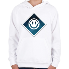 PRINTFASHION Apex Legends Pathfinder Jelvény (Badge) - Gyerek kapucnis pulóver - Fehér gyerek pulóver, kardigán