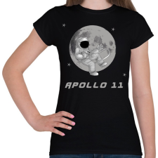 PRINTFASHION apollo11 - Női póló - Fekete női póló