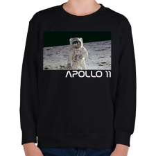PRINTFASHION Apollo 11 - Gyerek pulóver - Fekete gyerek pulóver, kardigán