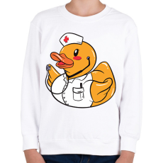 PRINTFASHION Ápoló gumikacsa - Gyerek pulóver - Fehér