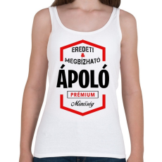 PRINTFASHION Ápoló prémium minőség - Női atléta - Fehér