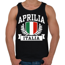 PRINTFASHION Aprila Italia - Férfi atléta - Fekete atléta, trikó