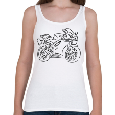 PRINTFASHION aprilia rsv 1000 r factory - Női atléta - Fehér női trikó