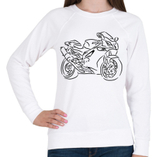 PRINTFASHION aprilia rsv 1000 r factory - Női pulóver - Fehér női pulóver, kardigán