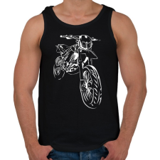 PRINTFASHION apriliasxf - Férfi atléta - Fekete atléta, trikó