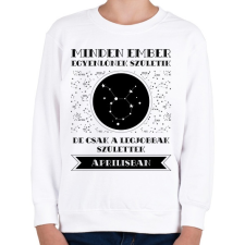 PRINTFASHION Április: Bika - Gyerek pulóver - Fehér gyerek pulóver, kardigán