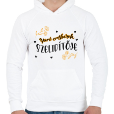 PRINTFASHION Apró emberek szelidítője - Férfi kapucnis pulóver - Fehér