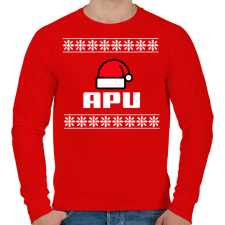PRINTFASHION APU - Férfi pulóver - Piros férfi pulóver, kardigán