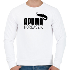 PRINTFASHION APU MA HORGÁSZIK - Férfi pulóver - Fehér férfi pulóver, kardigán