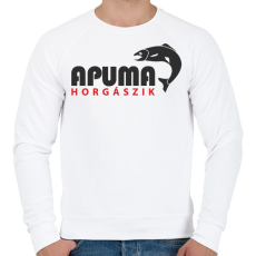 PRINTFASHION aPUMA horgászik - Férfi pulóver - Fehér