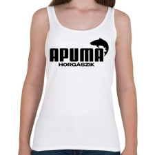 PRINTFASHION Apuma horgászik - Női atléta - Fehér női trikó