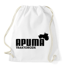 PRINTFASHION Apuma traktorozik - Sportzsák, Tornazsák - Fehér tornazsák
