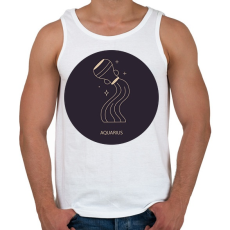 PRINTFASHION Aquarius - Vízöntő - Férfi atléta - Fehér