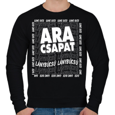PRINTFASHION Ara csapat -Lánybúcsú - Férfi pulóver - Fekete férfi pulóver, kardigán