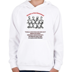 PRINTFASHION Aradi Vértanúk Minta I. - Gyerek kapucnis pulóver - Fehér
