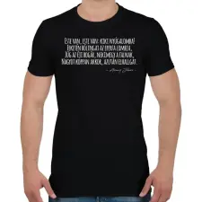 PRINTFASHION Arany János- Családi kör - Férfi póló - Fekete férfi póló