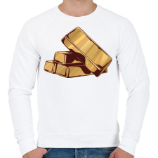 PRINTFASHION Arany rudak - Férfi pulóver - Fehér férfi pulóver, kardigán