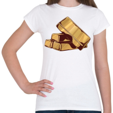 PRINTFASHION Arany rudak - Női póló - Fehér női póló