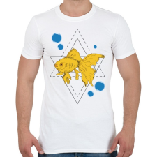 PRINTFASHION Aranyhal - Férfi póló - Fehér férfi póló